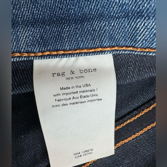 RAG & BONE Blue Jeans Womens 26 Skinny Fit - Picture 12 of 13